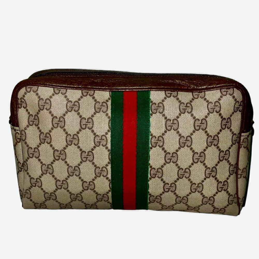 Gucci Accessories Vintage GG Supreme Clutch Purse Bag